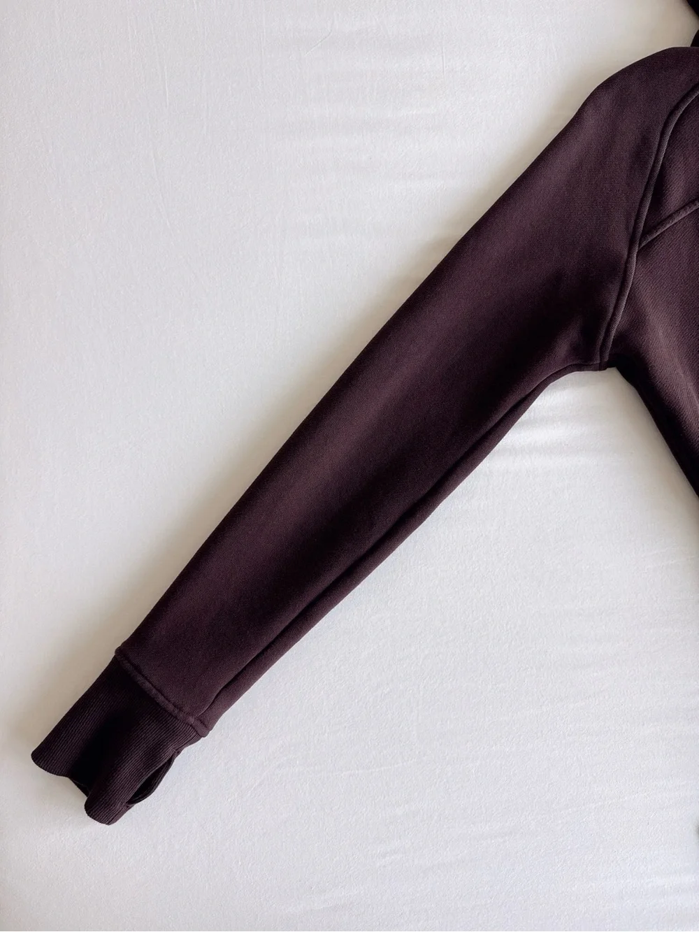 lululemon Scuba Full-Zip Cropped Hoodie Espresso/Gold Size 2 NWOT